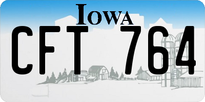 IA license plate CFT764
