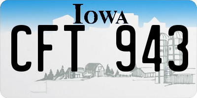 IA license plate CFT943