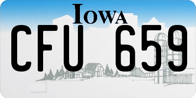 IA license plate CFU659