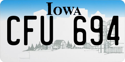 IA license plate CFU694