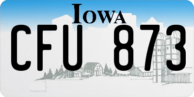 IA license plate CFU873