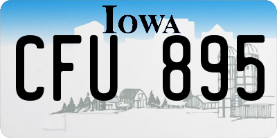IA license plate CFU895