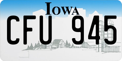 IA license plate CFU945