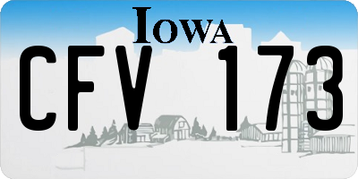 IA license plate CFV173