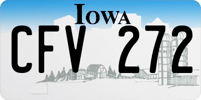 IA license plate CFV272