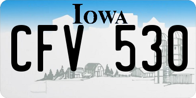 IA license plate CFV530