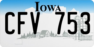 IA license plate CFV753