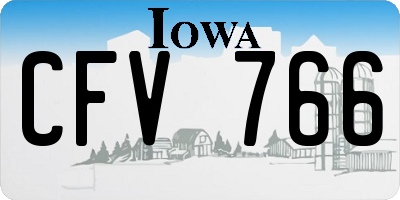 IA license plate CFV766