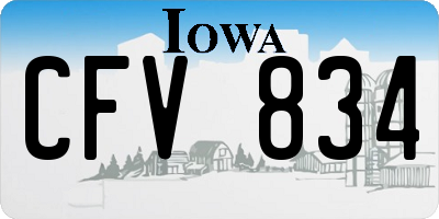 IA license plate CFV834