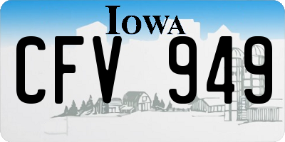 IA license plate CFV949