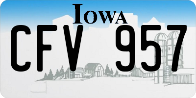 IA license plate CFV957