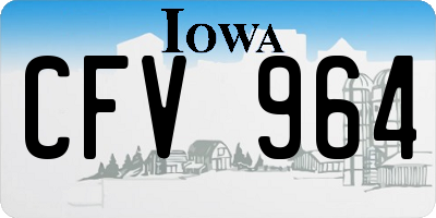 IA license plate CFV964