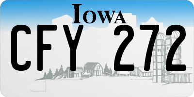 IA license plate CFY272