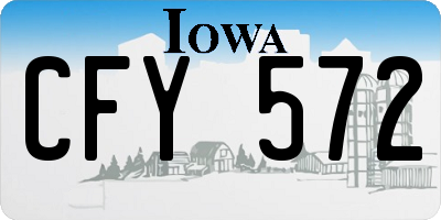 IA license plate CFY572