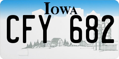 IA license plate CFY682