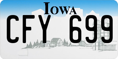 IA license plate CFY699