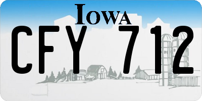 IA license plate CFY712