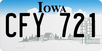 IA license plate CFY721