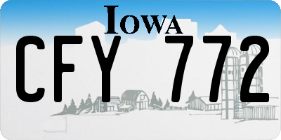 IA license plate CFY772