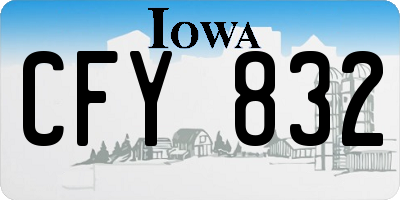 IA license plate CFY832