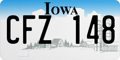 IA license plate CFZ148
