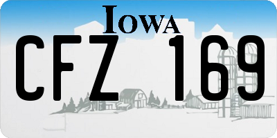 IA license plate CFZ169