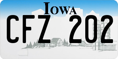 IA license plate CFZ202