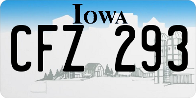 IA license plate CFZ293