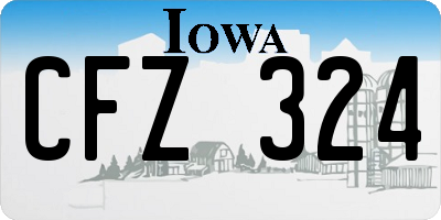 IA license plate CFZ324