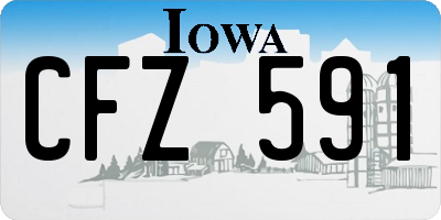 IA license plate CFZ591