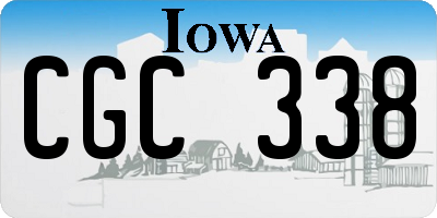 IA license plate CGC338