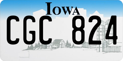 IA license plate CGC824