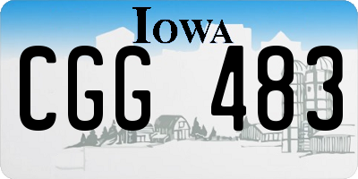 IA license plate CGG483