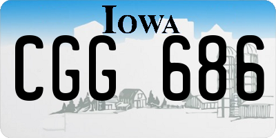 IA license plate CGG686
