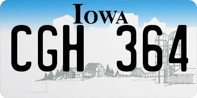 IA license plate CGH364