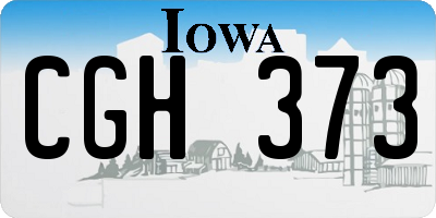 IA license plate CGH373