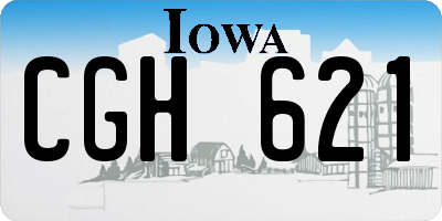 IA license plate CGH621