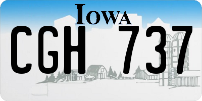 IA license plate CGH737
