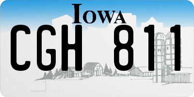IA license plate CGH811