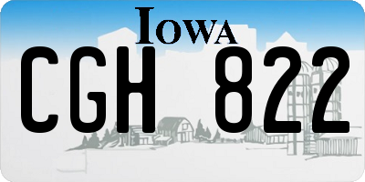 IA license plate CGH822