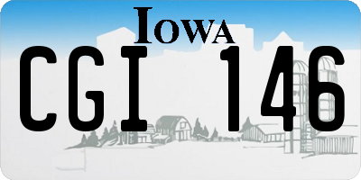 IA license plate CGI146