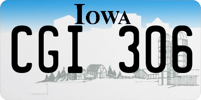 IA license plate CGI306