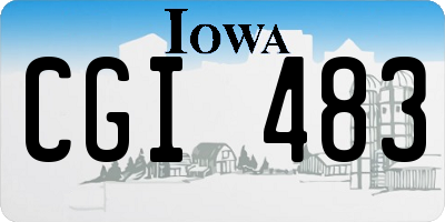 IA license plate CGI483