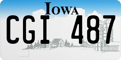 IA license plate CGI487