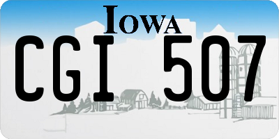 IA license plate CGI507