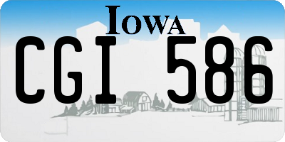 IA license plate CGI586