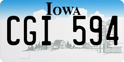 IA license plate CGI594