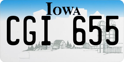 IA license plate CGI655