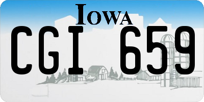 IA license plate CGI659
