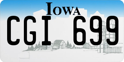IA license plate CGI699